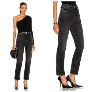 Re/Done 70s Straight Jeans in Broken in Black - Levi's